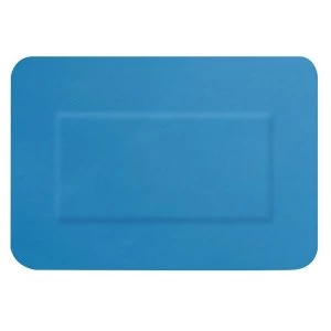 image of Click Medical Hygioplast Detectable Large Patch Plasters Blue Pack of 50