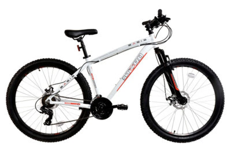 Image of Basis El Toro Mens Hardtail Mountain Bike, 27.5" Wheel, 17" Frame - White/red
