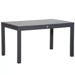 image of Outsunny 10 Seater Extendable Garden Table 135-270cm - Grey