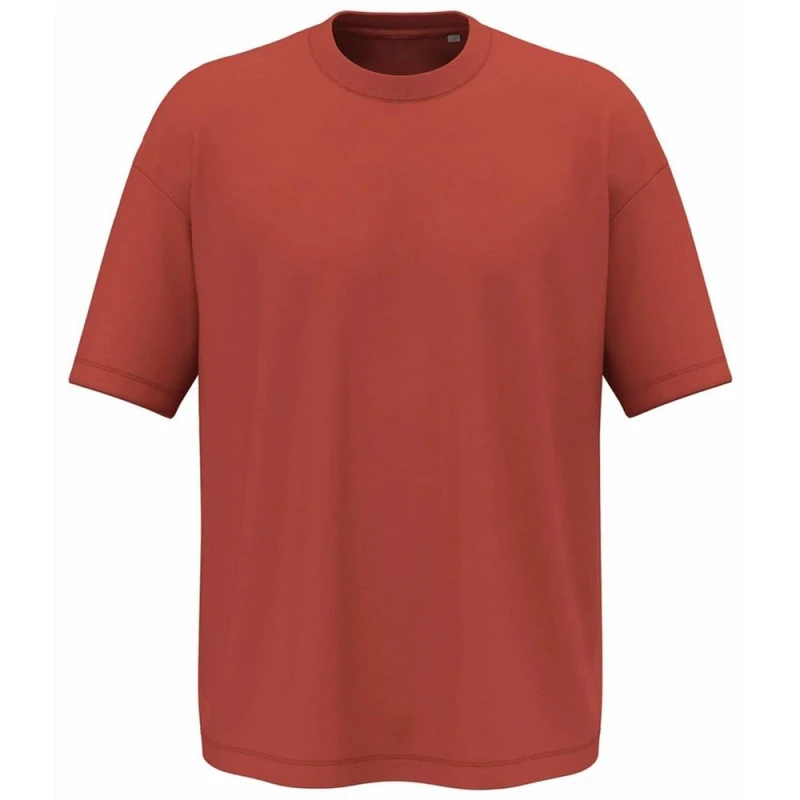 Image of Native Spirit Mens Oversized T-Shirt in Light Red Size: Large Light Red Male L