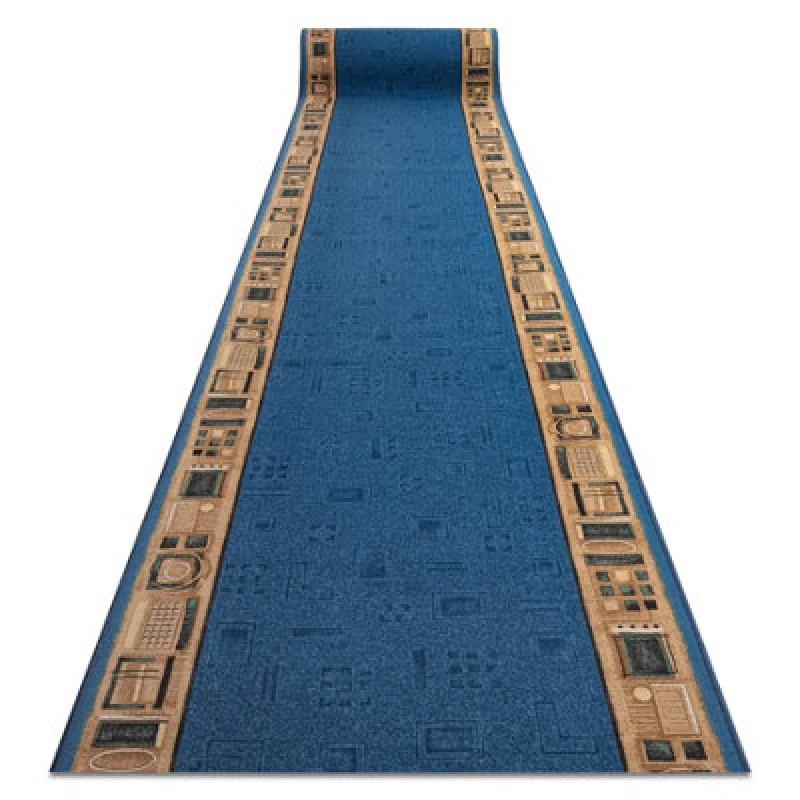 Image of RugsX Runner Anti Slip Jena Blue 67Cm 67X250 Cm
