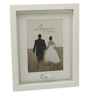 image of 5" x 7" - Amore By Juliana Cream Wedding Photo Frame