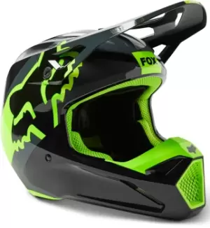 Image of FOX V1 Xpozr Motocross Helmet, black-grey, Size 2XL, black-grey, Size 2XL
