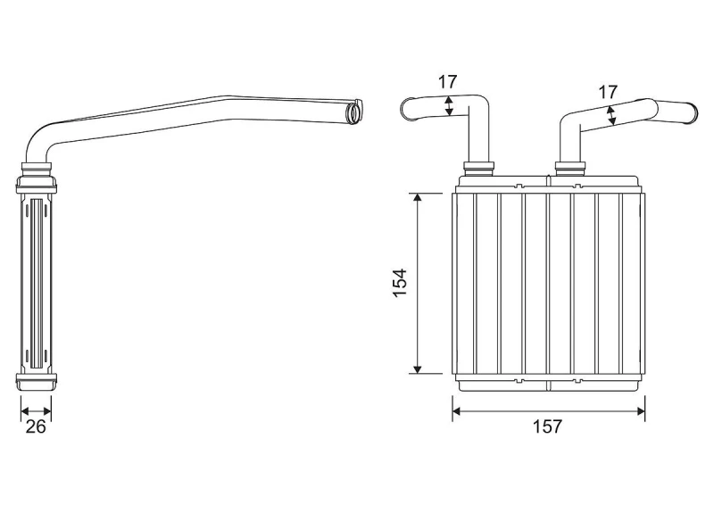 Image of Heater matrix VALEO 811691