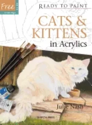Image of cats and kittens in acrylics