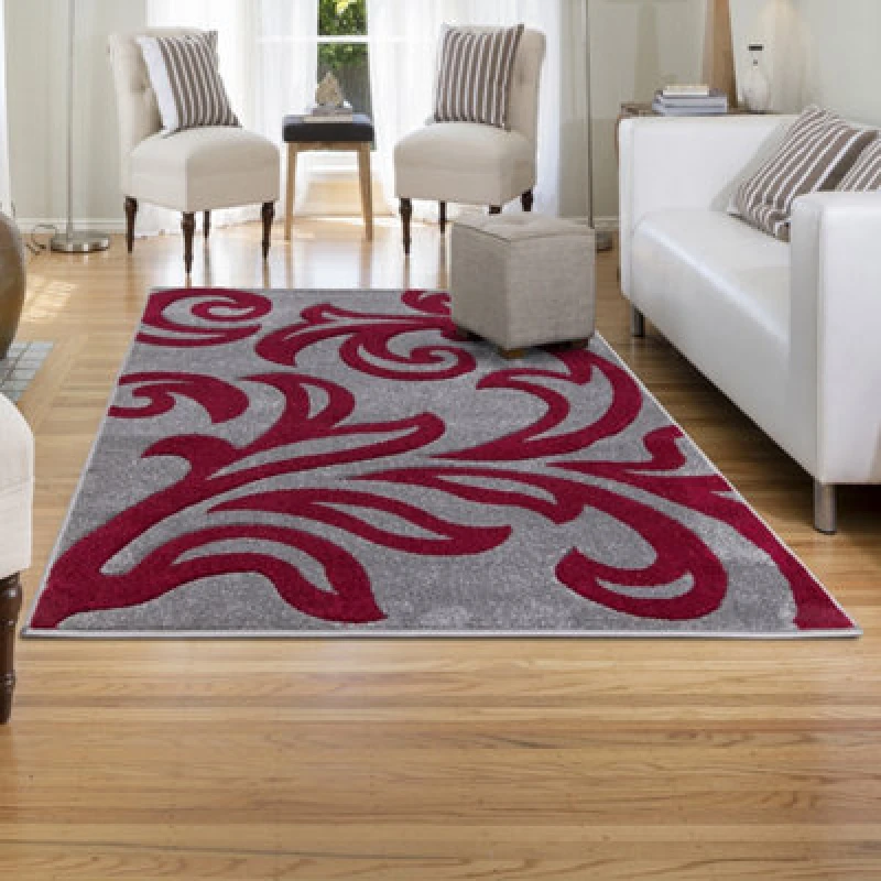 Image of Smart Living Smart Living Modern Hand Carved Soft Thick Area Rug - Florence in Dark Grey Size: 80cm x 150cm Dark Grey 80cm x 150cm Unisex 8680504109
