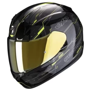 image of Scorpion EXO-390 Beat Black Neon Yellow L