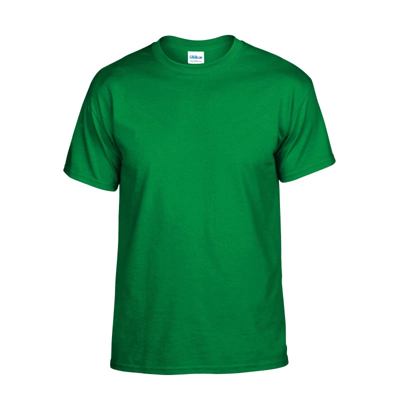 Image of Gildan Mens Plain DryBlend T-Shirt in Green Size: Small Green Male S