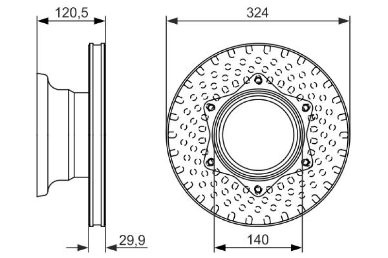 Image of Bosch 0 986 479 600 Brake disc Vented, Oiled, High-carbon Brake Disc (82)