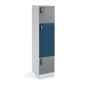 image of Flux 1700mm high lockers with three doors (larger middle door) - RFID lock