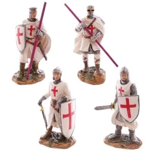 image of Standing Novelty Crusader Knight Figurine (1 Random Supplied)