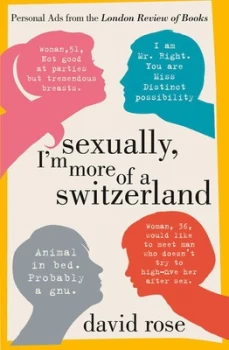 Image of Sexually Im More of a Switzerland by David Rose Hardback