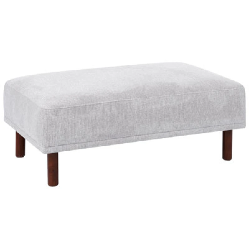 Image of Beliani Ottoman Holt Fabric Light Grey