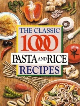 Image of The Classic 1000 Pasta and Rice Recipes by Carolyn Humphries Paperback