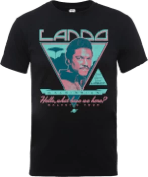 Image of Star Wars Lando Rock Poster T-Shirt - Black