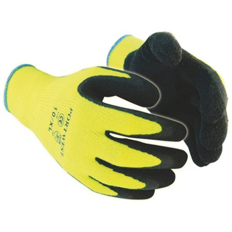 Image of Portwest Thermal Grip Gloves (A140) Workwear Safetywear in Black Size: 2XL Black Unisex 2XL