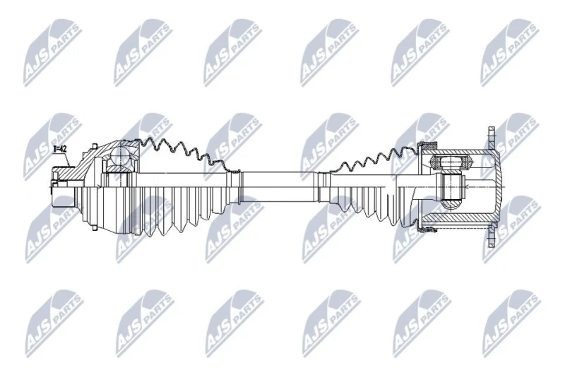 Image of NTY Drive shaft NTY NPW-AU-075