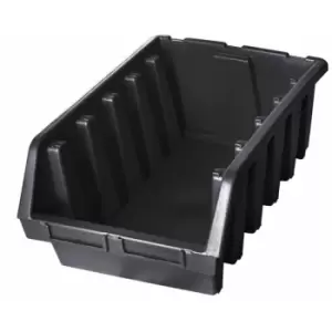 Image of Ergo xl+ Box Plastic Parts Storage Stacking 333x500x187mm - Colour Black - Pack of 3
