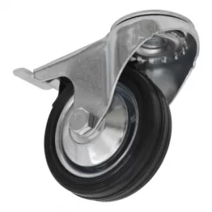 Image of Castor Wheel Bolt Hole Swivel with Brake 75MM