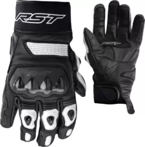 Image of RST Freestyle II Motorcycle Gloves, black-white, Size 2XL, black-white, Size 2XL