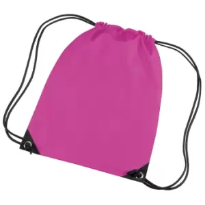 Bagbase Premium Gymsac Water Resistant Bag (11 Litres) (One Size) (Fuchsia)