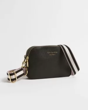 Image of Leather Webbing Strap Camera Bag