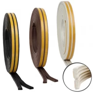 Image of Stormguard EPDM E Profile Weatherstrip Seal (10m) (BLACK)