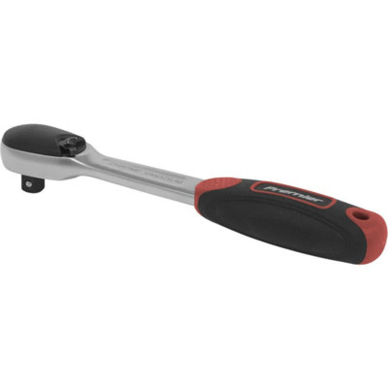 Image of Loops 72-Tooth Dust-Free Ratchet Wrench - 1/4" Sq Drive - Textured Grip - Flip Reverse Multi