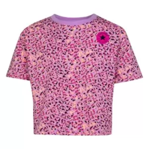 image of Converse Boxy Crew T Shirt - Pink