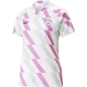 Puma Manchester City Pre Match Shirt Womens - White