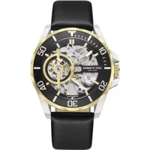Image of Kenneth Cole Mens Kenneth Cole Automatic KCWGE0012805 - Two tone and Black