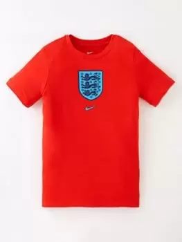 Image of Nike Junior England Crest Tee - Red, Size M