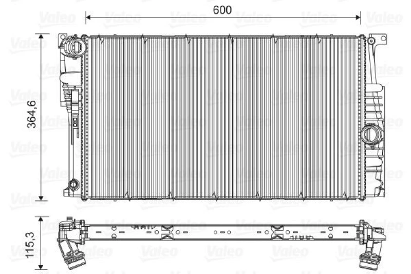 Image of Engine radiator VALEO 735453