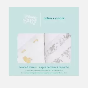 image of aden + anais Essentials Hooded Towel - Winnie + Friends (2 Pack)