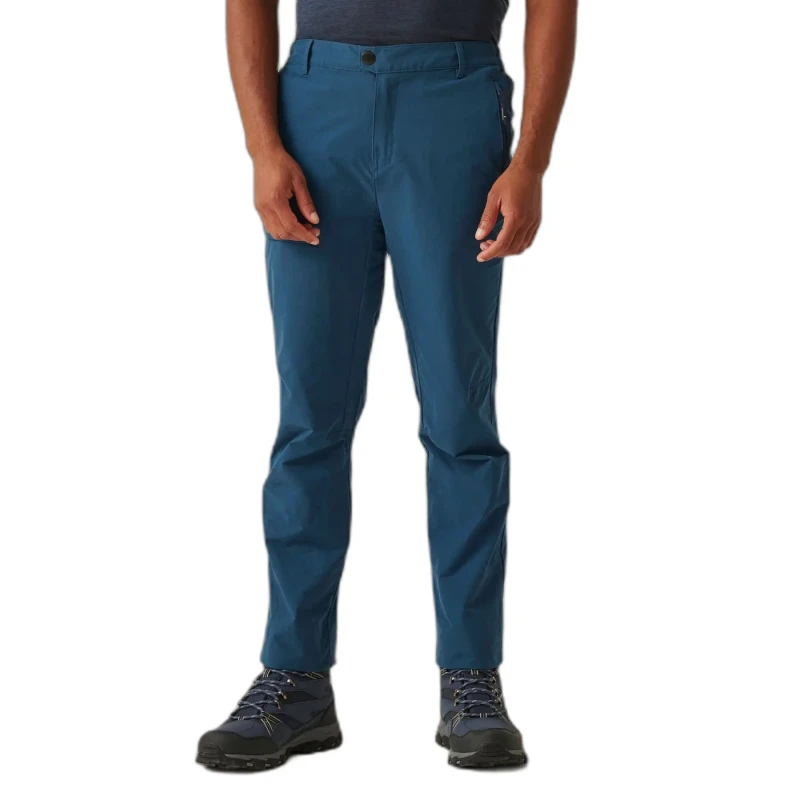 Image of Regatta Regatta Men 'Highton' Hiking Trousers in Dark Navy Size: 30L Dark Navy 30L Male 5063019995595