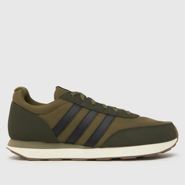 Image of adidas run 60s 3.0 trainers in khaki Khaki UK 12 (EU 47?)