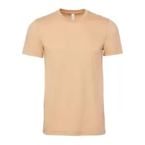 image of Canvas Unisex Jersey Crew Neck T-Shirt / Mens Short Sleeve T-Shirt (M) (Sand Dune)