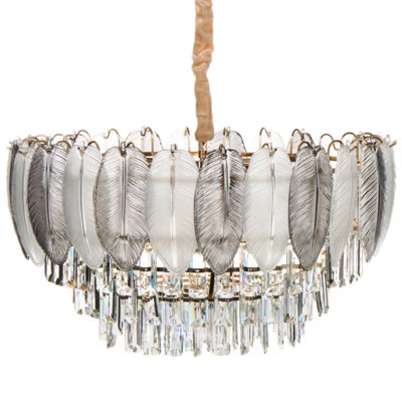 Image of Beliani Chandelier Canagua Glass Brass