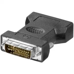 Image of DVI-A (M) to VGA (F) Black OEM Adapter