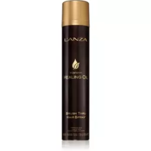 Image of L'anza Keratin Healing Oil Brush Thru Spray protective spray for natural hold and shine 350ml