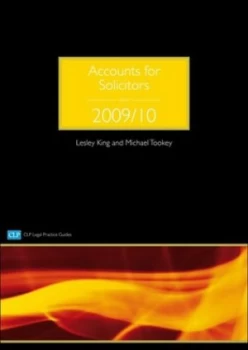 Image of Accounts for Solicitors by Lesley King Paperback