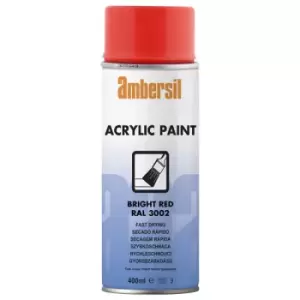 image of Ambersil 20184-AA Acrylic Paint Bright Red RAL 3002 400ml