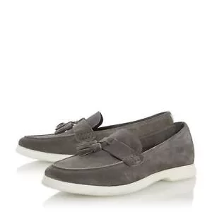 Image of Dune 'Backer' Tassel Trim Loafers - 7 - tan