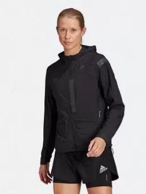 Image of adidas Marathon Translucent Jacket, Black, Size XL, Women