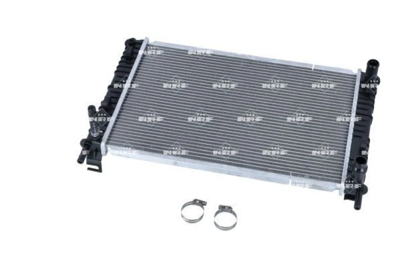 Image of NRF 56134 Engine radiator EASY FIT Brazed cooling fins, Aluminium, with mounting parts Aluminium Radiator,engine cooling (470)
