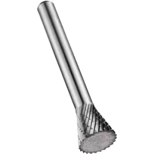 P825 16.0X6.0MM Carbide Bright Inverted Cone Burr