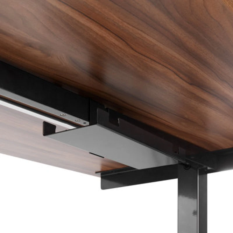 Image of Beliani Cable Tray For Manual Adjustable Desk Tracie Black