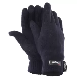 Image of FLOSO Ladies/Womens Thinsulate Thermal Knitted Gloves (3M 40g) (One Size) (Navy)