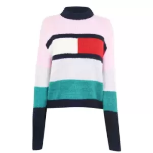 image of Tommy Jeans Flag Jumper - Multi