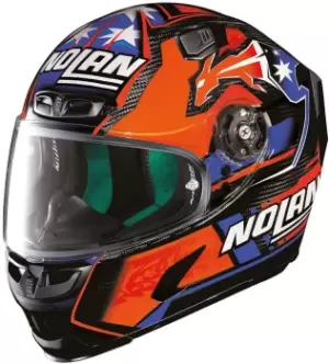 image of X-Lite X-803 Ultra Carbon Stoner Superhero Helmet, black-orange, Size XL, black-orange, Size XL